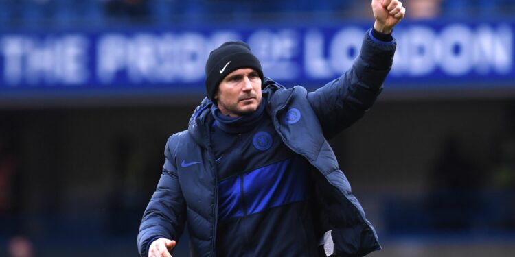 epa08278846 Chelsea's manager Frank Lampard reacts after  the English Premier League soccer match between Chelsea and Everton at Stamford Bridge Stadium in London, Britain, 08 March 2020.  EPA/NEIL HALL EDITORIAL USE ONLY. No use with unauthorized audio, video, data, fixture lists, club/league logos or 'live' services. Online in-match use limited to 120 images, no video emulation. No use in betting, games or single club/league/player publications (MaxPPP TagID: epalivefour671142.jpg) [Photo via MaxPPP]
