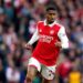 Arsenal's Reiss Nelson during the Premier League match at the Emirates Stadium, London. Picture date: Sunday October 30, 2022.