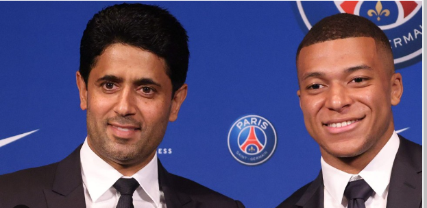 ناصر خليفي مع مبابي