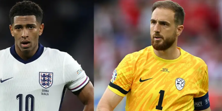 منتخب إنجلترا ضدسلوفينيا