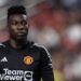 LAS VEGAS, NEVADA - JULY 30: Goalkeeper Andre Onana of Manchester United during the pre-season friendly match between Manchester United and Borussia Dortmund at Allegiant Stadium on July 30, 2023 in Las Vegas, Nevada. (Photo by Matthew Ashton - AMA/Getty Images)