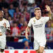 MADRID, SPAIN - SEPTEMBER 24: Toni Kroos of Real Madrid celebrates after scoring the team's first goal during the LaLiga EA Sports match between Atletico Madrid and Real Madrid CF at Civitas Metropolitano Stadium on September 24, 2023 in Madrid, Spain. (Photo by Gonzalo Arroyo Moreno/Getty Images)