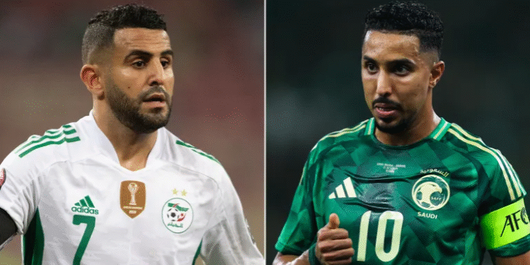 منتخب الجزائر ضد السعودية